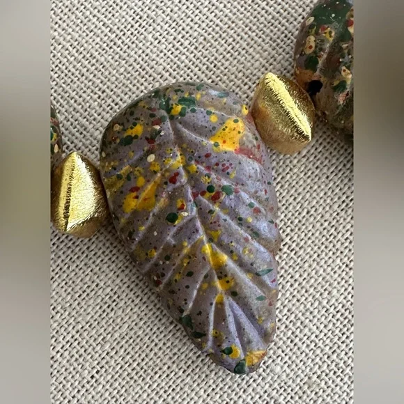 16 inch Adjustable African Inspired Choker Necklace - Picture 4 of 11